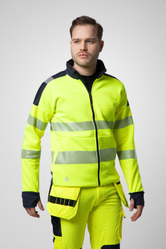6109 FULL ZIP SWEAT JACKE EN ISO 20471 KLASSE 3/2