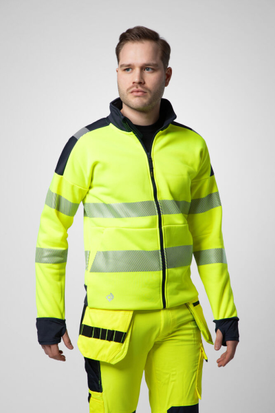 6109 FULL ZIP SWEAT JACKE EN ISO 20471 KLASSE 3/2